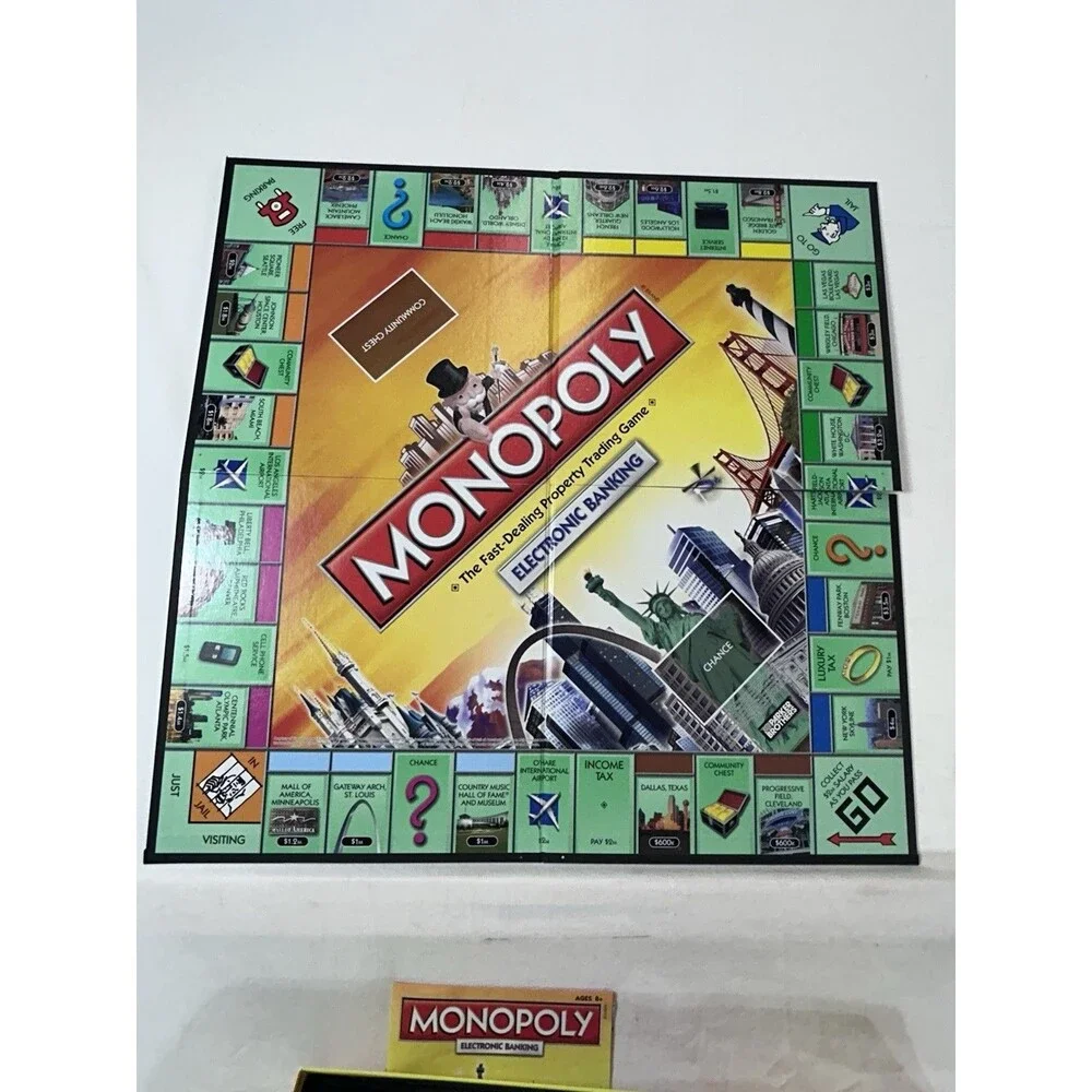 Monopoly Electronic Banking US Cities Edition 2009 Hasbro Board Game